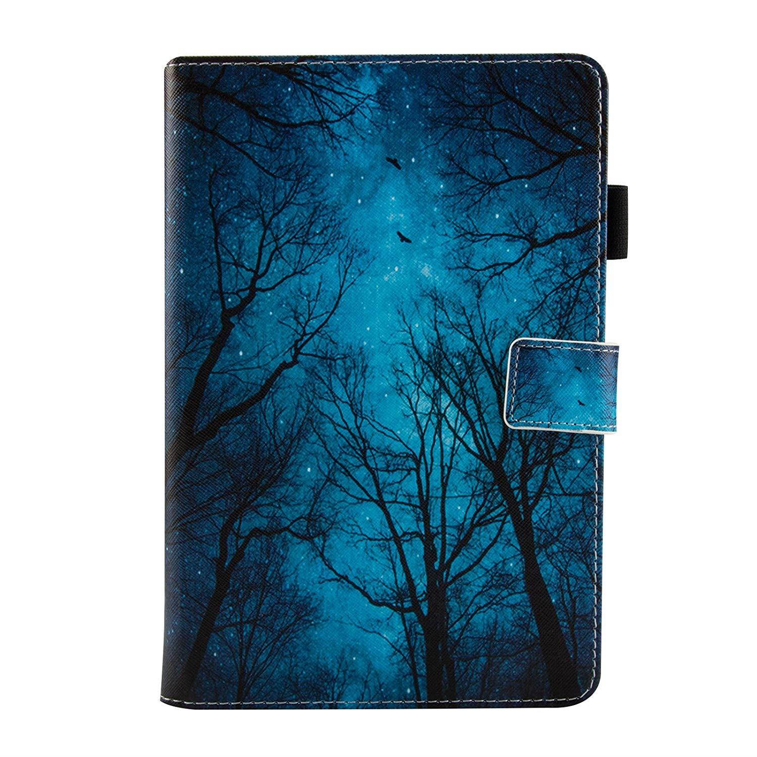 9.5-10.5 inch Universal Case, Dteck Slim Light PU Leather Protective Case with [Card Slots] Pretty Cute Cartoon Folio Flip Stand Wallet Case Cover for All 9.5-10.5 inch Tablet,Green Forest