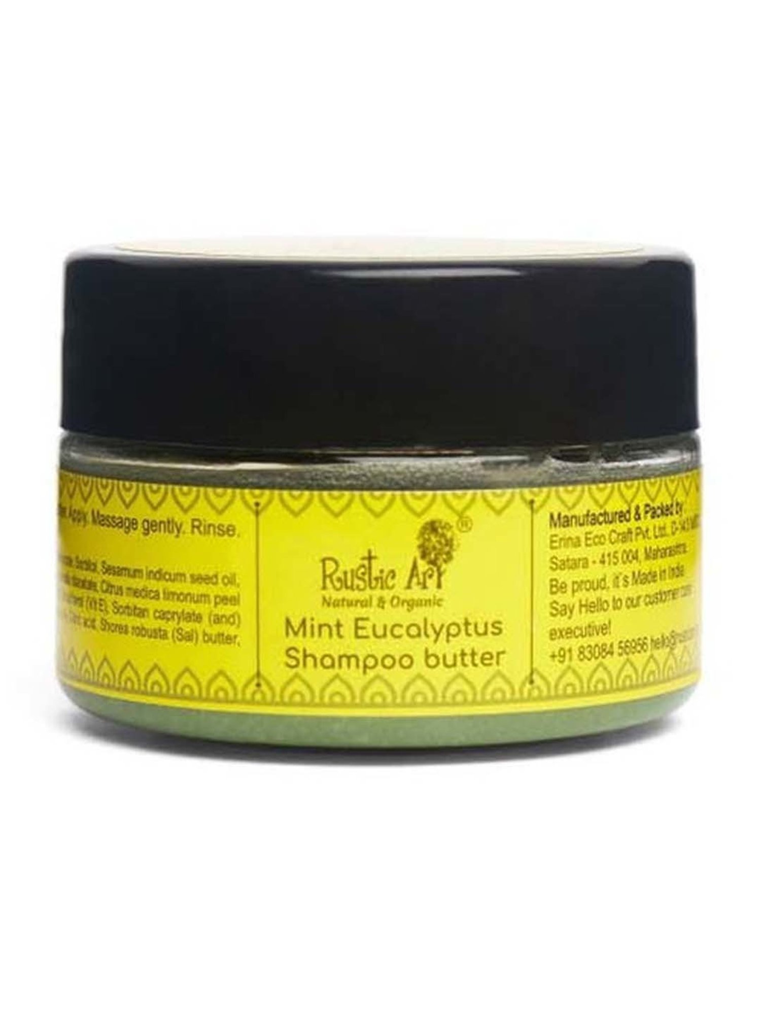Rustic Art Mint Eucalyptus Shampoo Butter - 50 gm