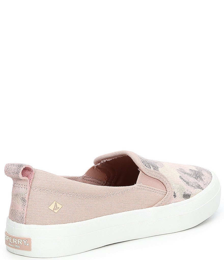 Sperry Women's Crest Twin Gore Metallic Camo Slip-On Sneakers