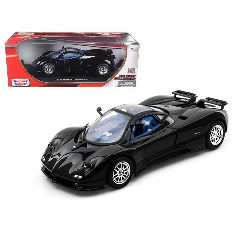 Pagani Zonda C12 Black 1/18 Diecast Model Car by Motormax