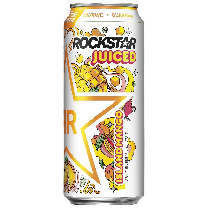 Rockstar Juiced Island Mango Energy Drink - 15 fl oz Can