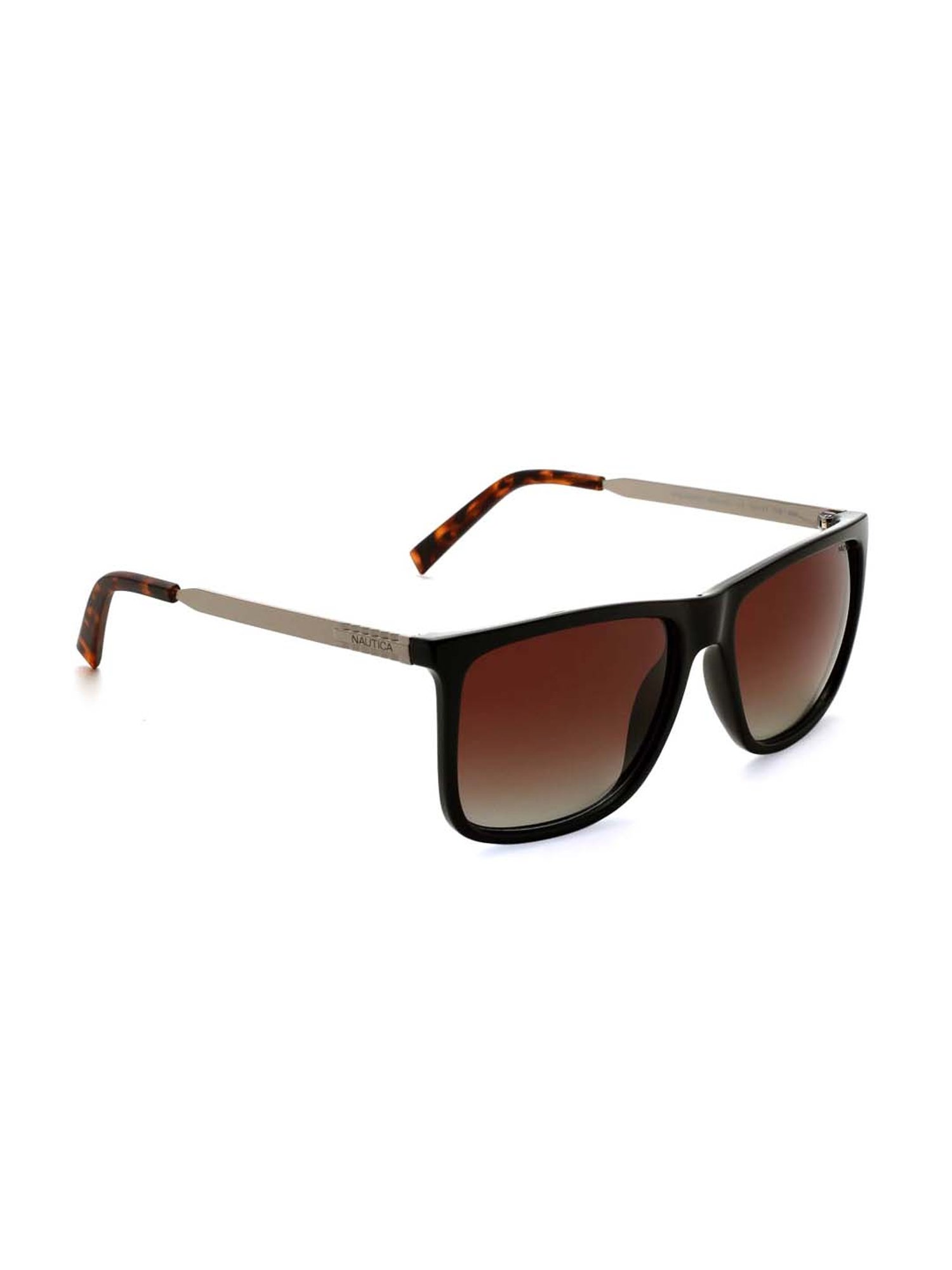 Nautica NA3647P Brown Polarized Wayfarer