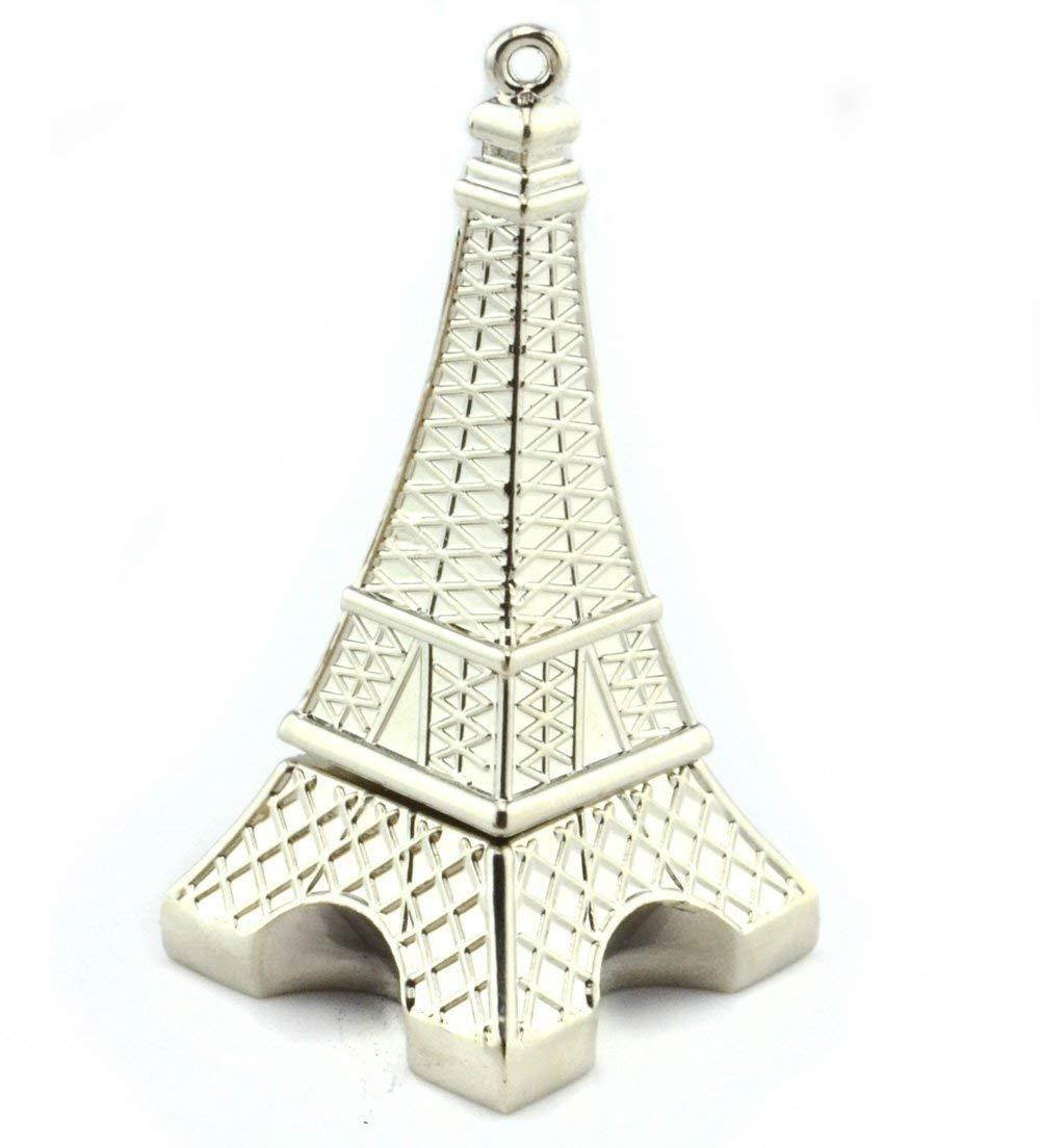 WooTeck 64GB Metal Eiffel Tower USB Flash Drive (Silver)