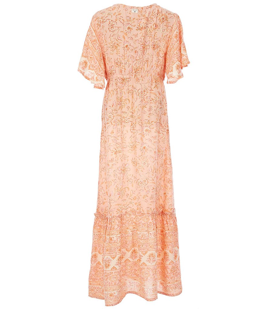 Bonnie Jean Big Girls 7-16 Tie-Dye Chiffon Tiered Maxi Dress