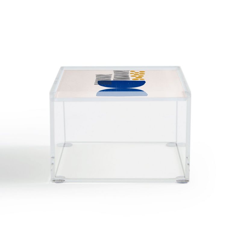 Hello Twiggs Abstract Fruit Bowl 4" x 4" Acrylic Box - Deny Designs