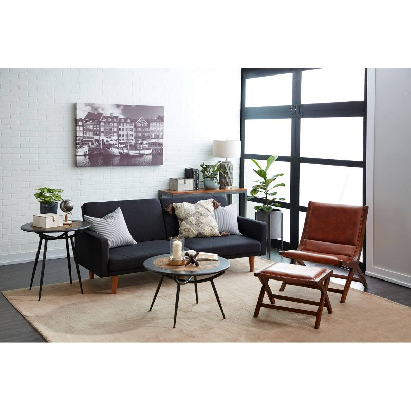 Industrial Arts Rustic Iron Jacks Table Sculptures Blue/White/Gray 4" 2pk - Olivia & May