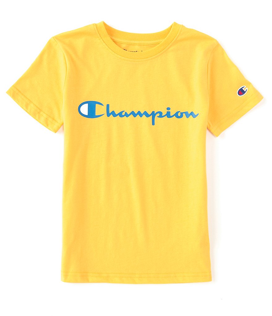 Champion Big Boys 8-20 Short-Sleeve Signature Logo Tee