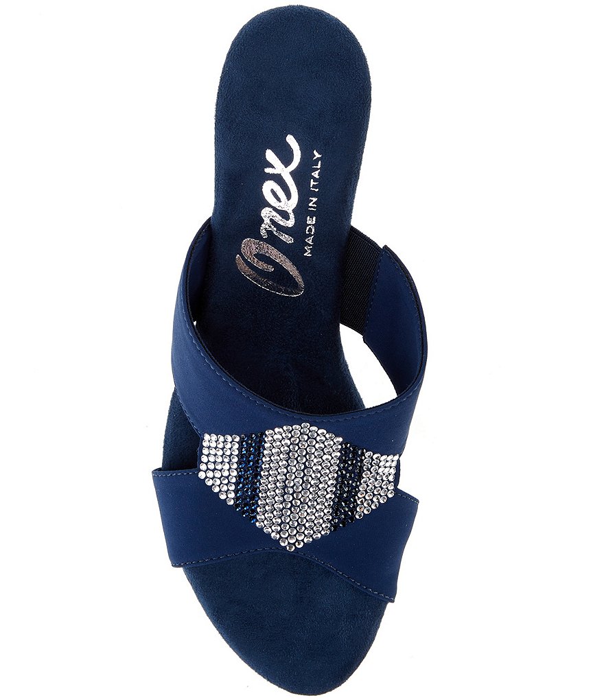 Onex Antonia Rhinestone Embellished Dress Slides