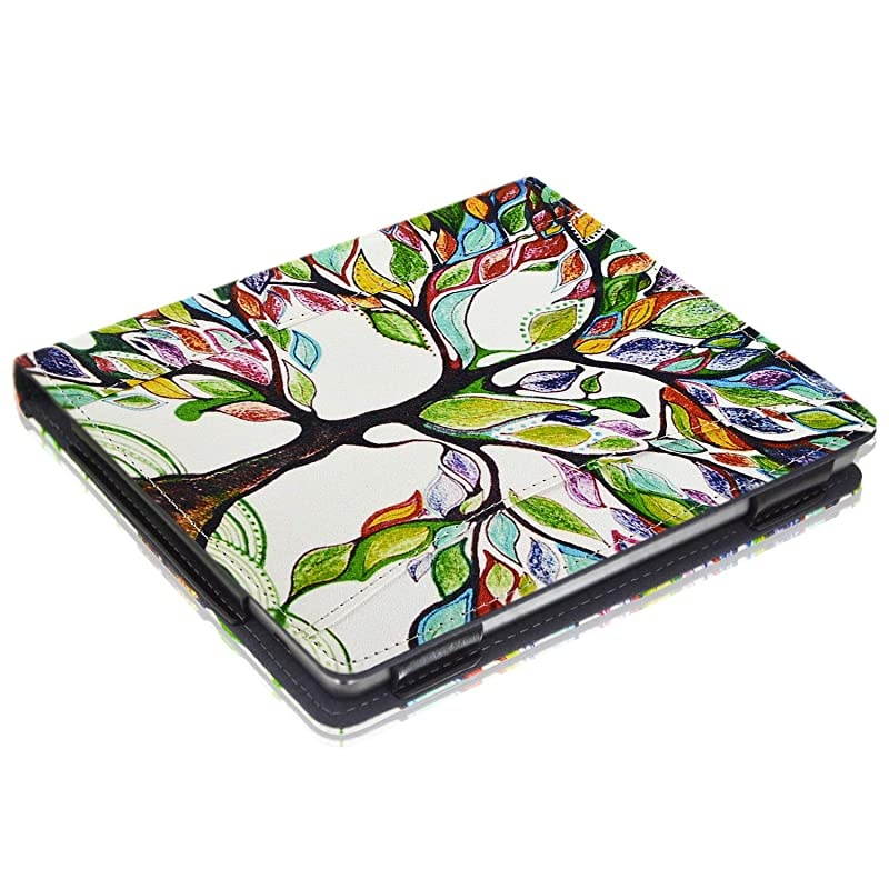 Case Fits AllNew Kindle Oasis 2019 Folio Smart Cover Leather Case with Auto Wake Sleep Feature for Kindle Oasis 10th Generation 2019 Release 9th Generation 2017 Release Love Tree