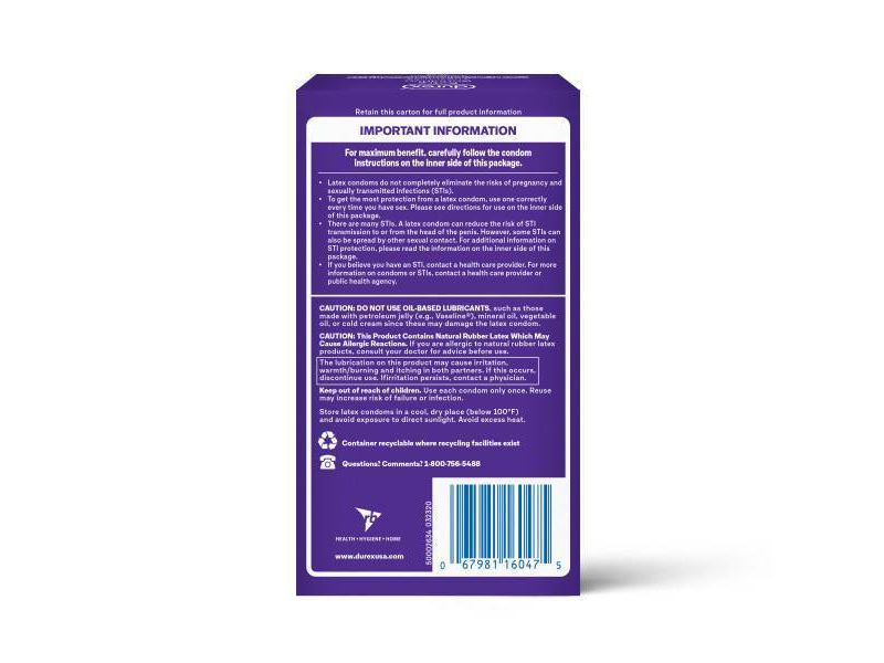 Durex Extra Sensitive Stimulating Condoms - 12ct