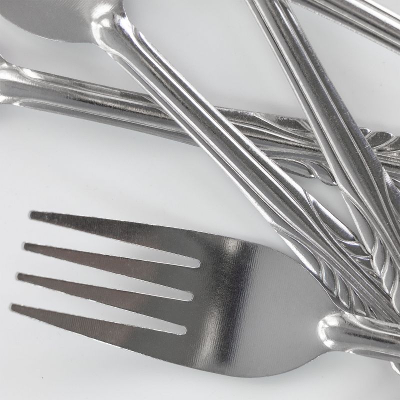 Gibson Jasper 6 Piece Stainless Steel Dinner Fork Set