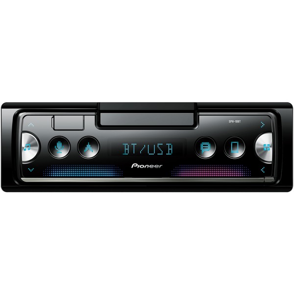 SPH-10BT Smart Sync Car Stereo Audio Digital Head Unit, Single DIN, with Bluetooth(R) and Built-in Smartphone Cradle