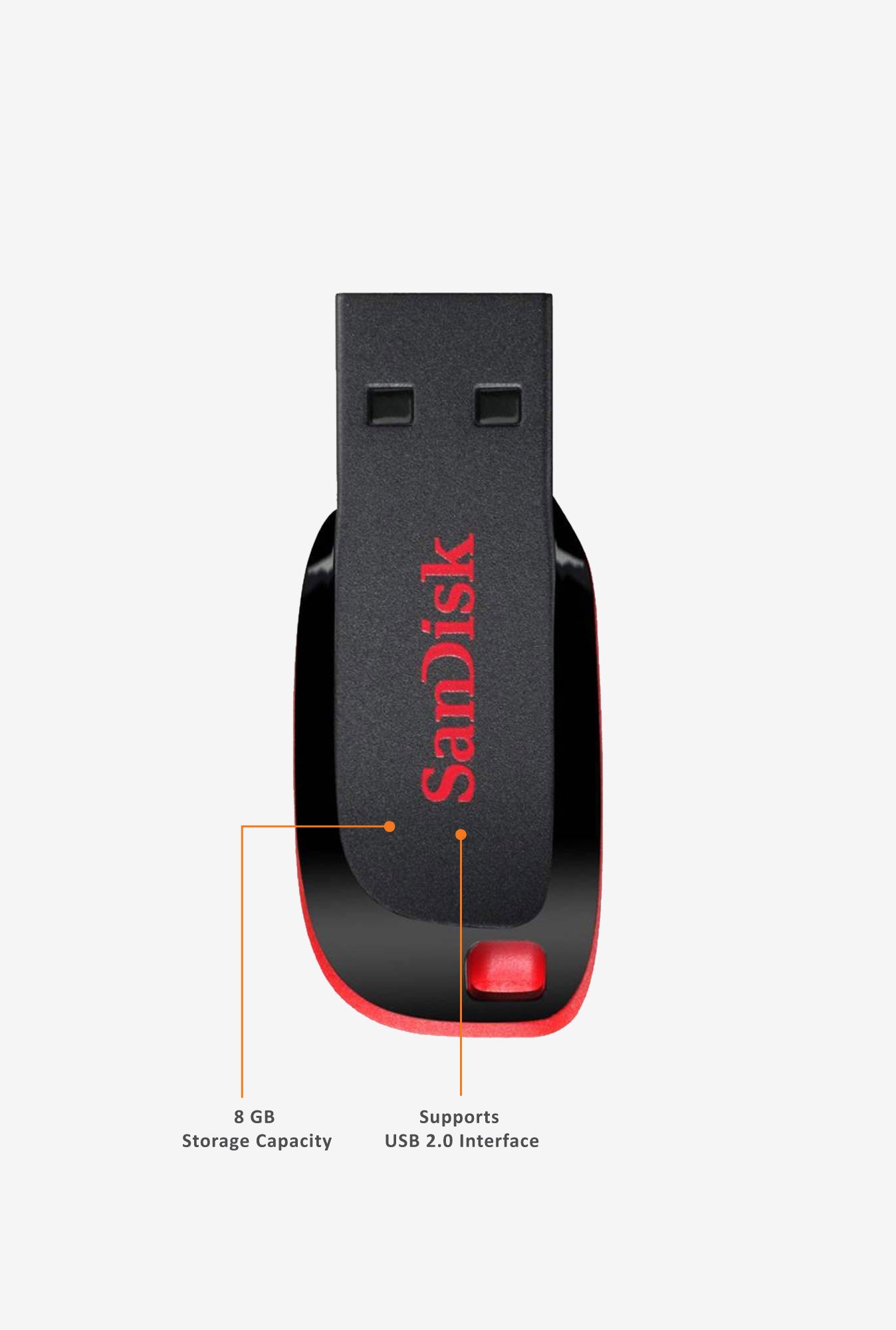 SANDISK SDCZ50-008G-B35 8 GB Pen Drive Black