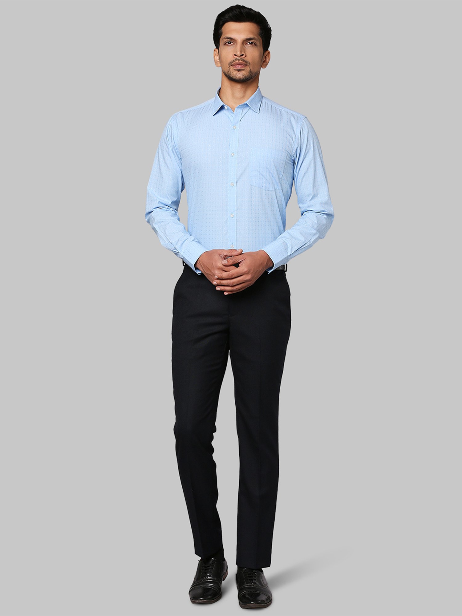 Park Avenue Blue  Super Slim Fit Trousers