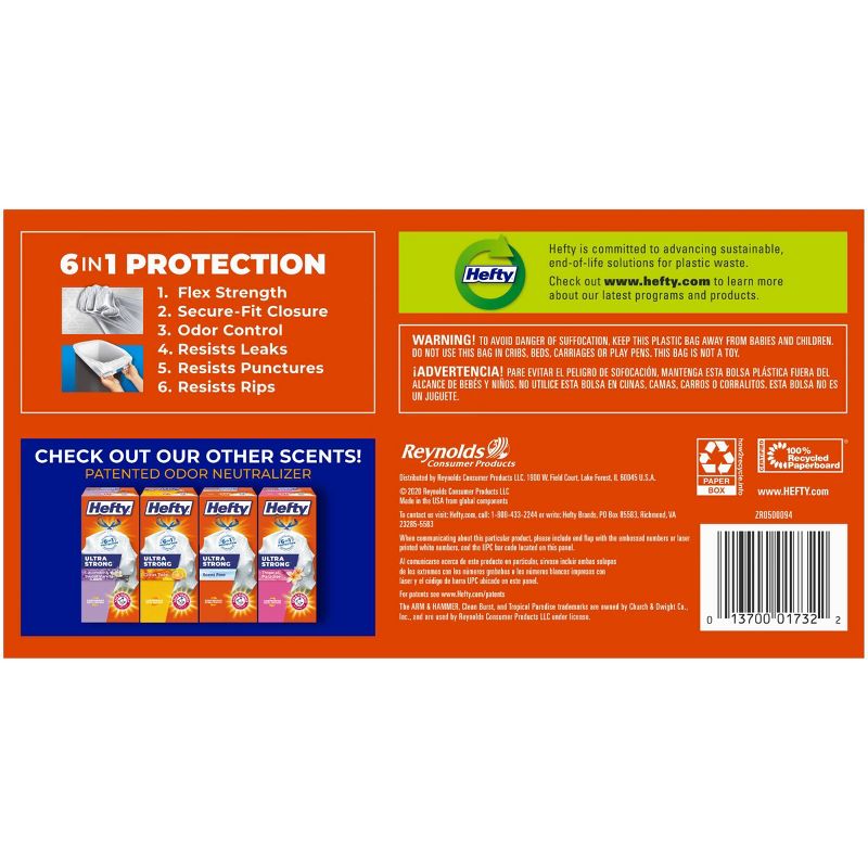 Hefty Strong Extra Large Drawstring Trash Bags - 33 Gallon - 26ct