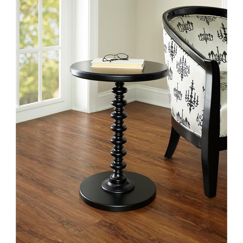 Powell Furniture Round Spindle Table Black