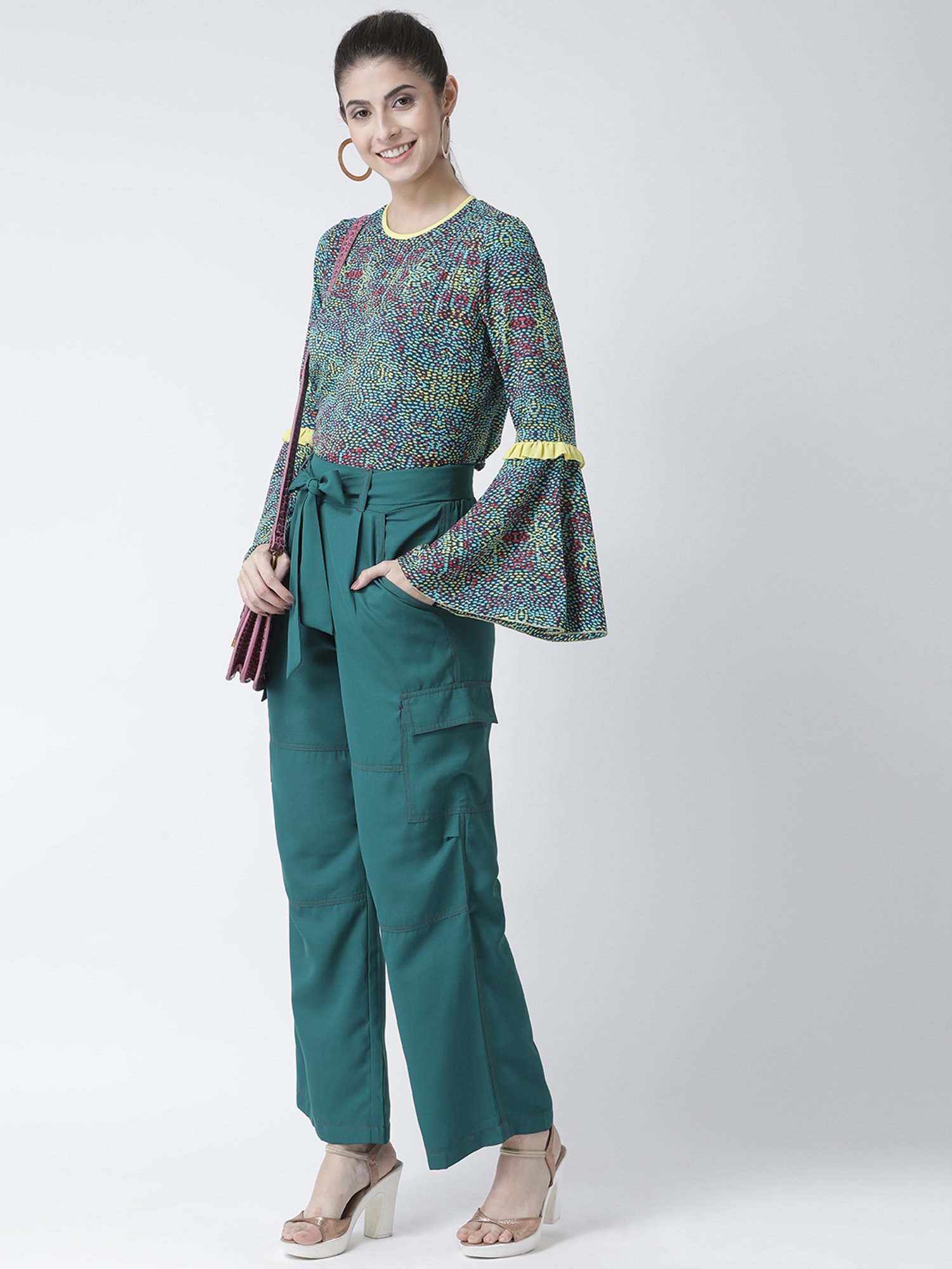 KASSUALLY Multicolor Printed Top