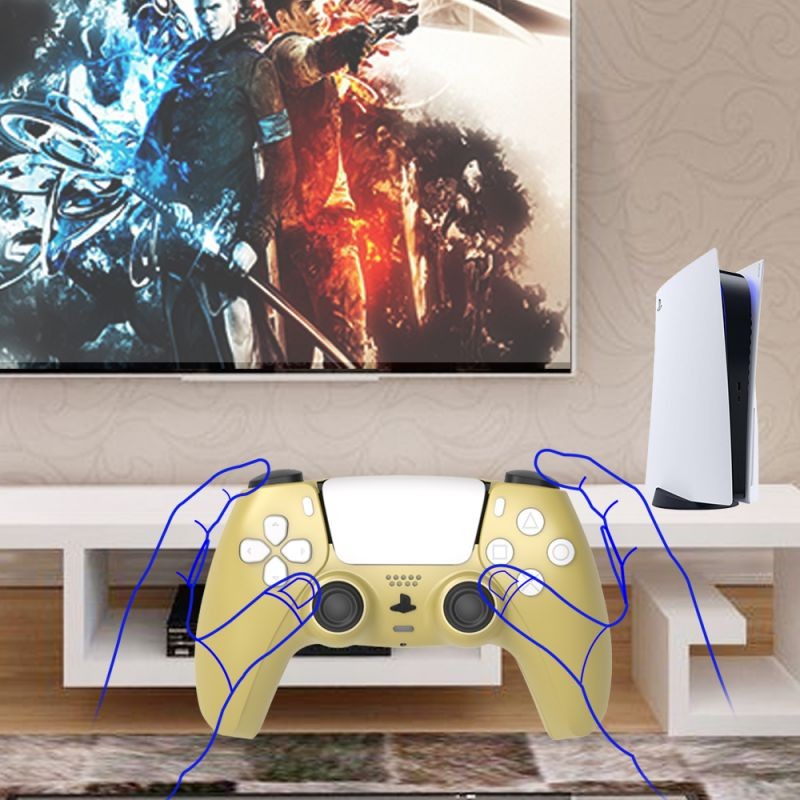 PS5 Controller Replacement Shells,  Custom DIY Faceplate Replacement Controller Housing Shell Case Set, PS5 Skin Wrap Cover Color Decoration Accessories for Sony Playstation 5 Dualsense