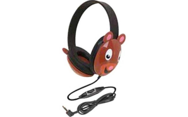 CALIFONE KIDS STEREO PC HEADPHONE BEAR DESIGN - Stereo - Mini-phone - Wired - 25 Ohm - 20 Hz 20 kHz - Over-the-head - Binaural - Circumaural