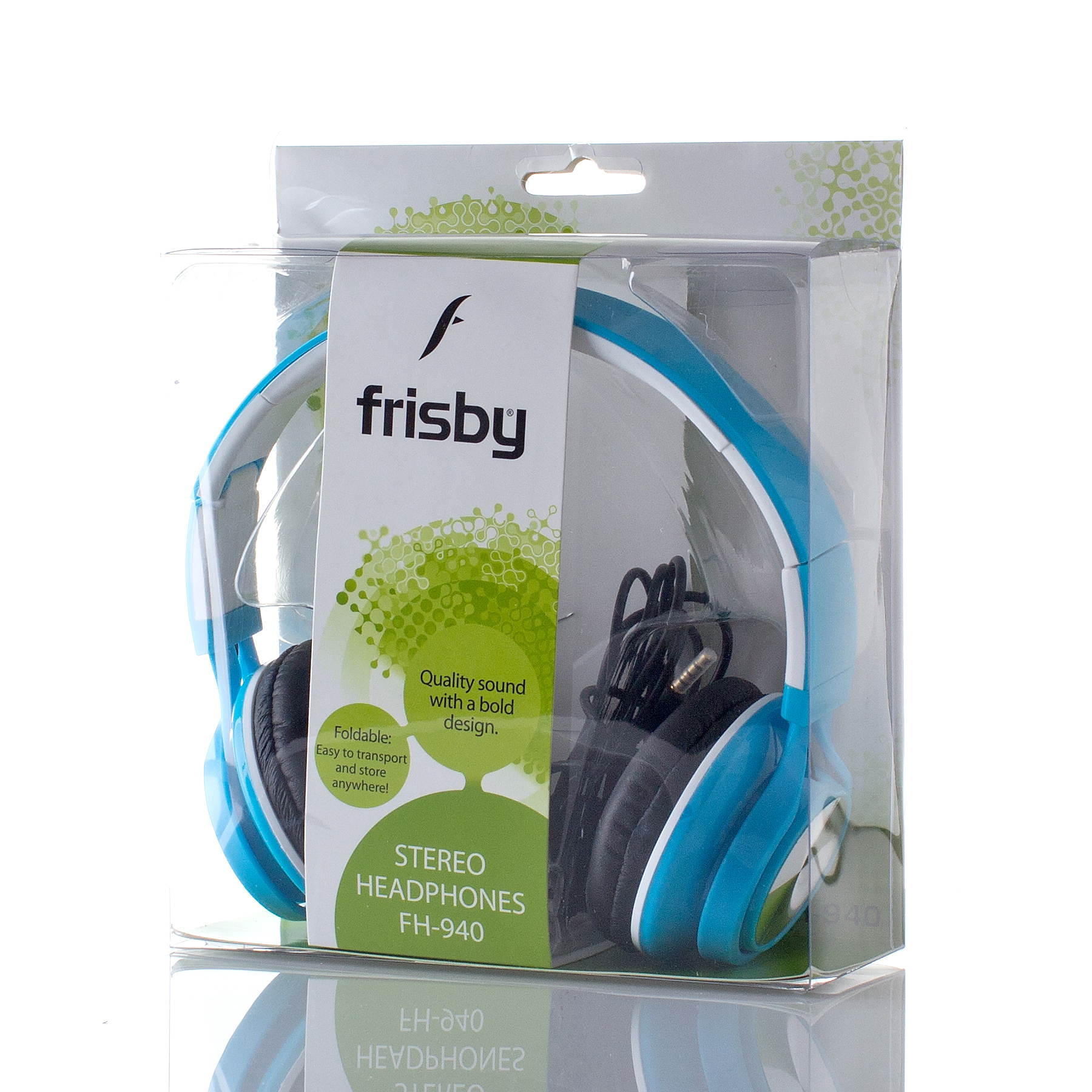 Frisby FHP-940 Foldable Portable Multimedia On-Ear Headphone Headset w/ In-Line Mic & Volume Crtl for Smartphones Laptops Tablets Desktops