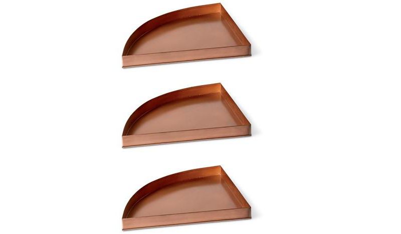 Essex Quarter Round Plant Stand Trays, Set of 3 - CURIO CRAFTS