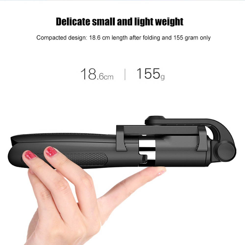 Multifunctional Wireless BT Selfie Stick for Mobilephone Foldable Handheld Monopod Shutter Remote Extendable Mini Tripod for Phone