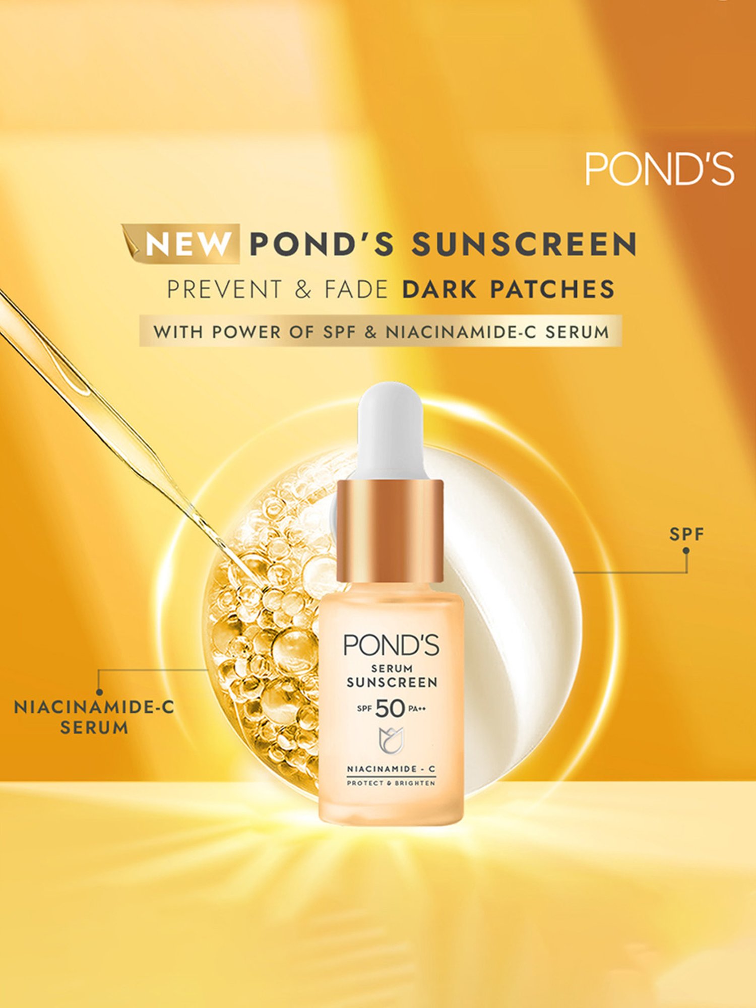 Pond's Serum Boost Sunscreen Serum SPF 50 - 14 ml