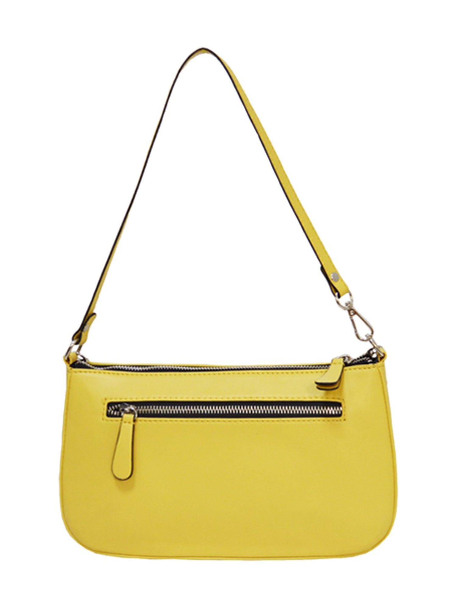 BELWABA Yellow Solid Medium Shoulder Bag
