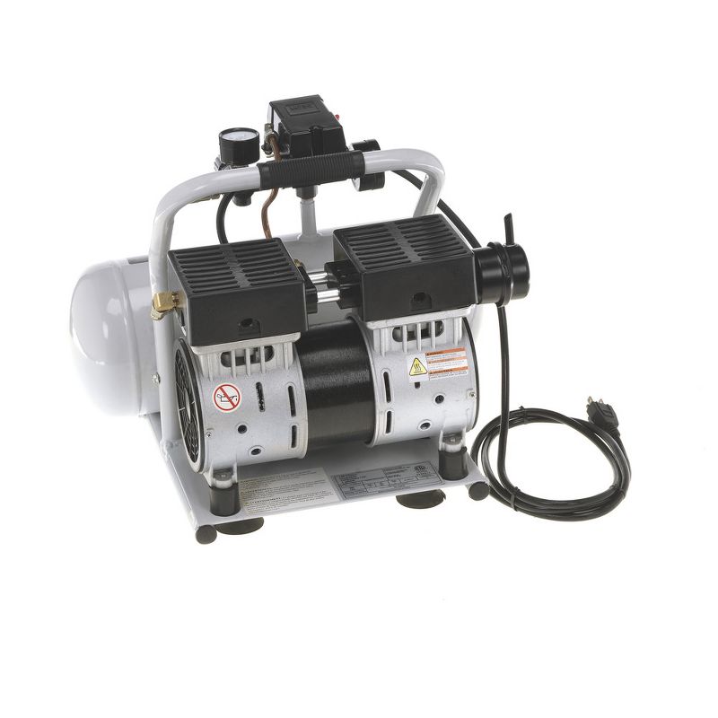 Quipall 2-1-SIL-AL 1 HP 2 Gallon Oil-Free Hotdog Air Compressor