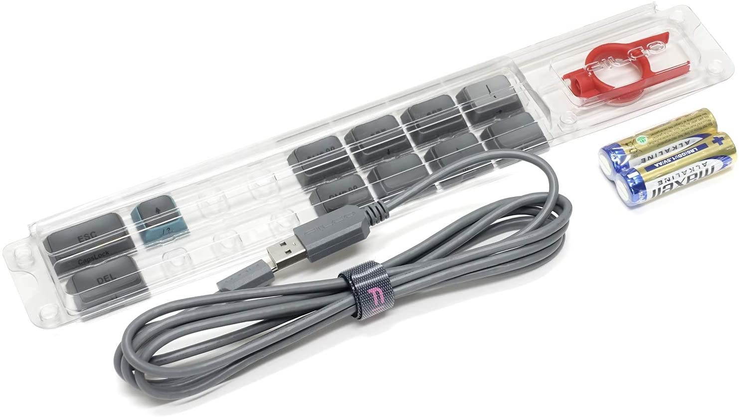 Filco Majestouch Minila R Convertible Sky Gray 60% Double Shot PBT Mechanical Keyboard (Cherry MX Black)