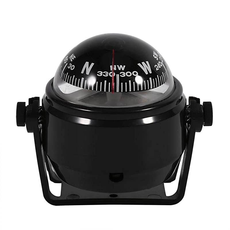 MultiPurpose Compass Sea Marine Bracket Mount Compass Voyager Outside Fits for Boat Caravan TruckBlack