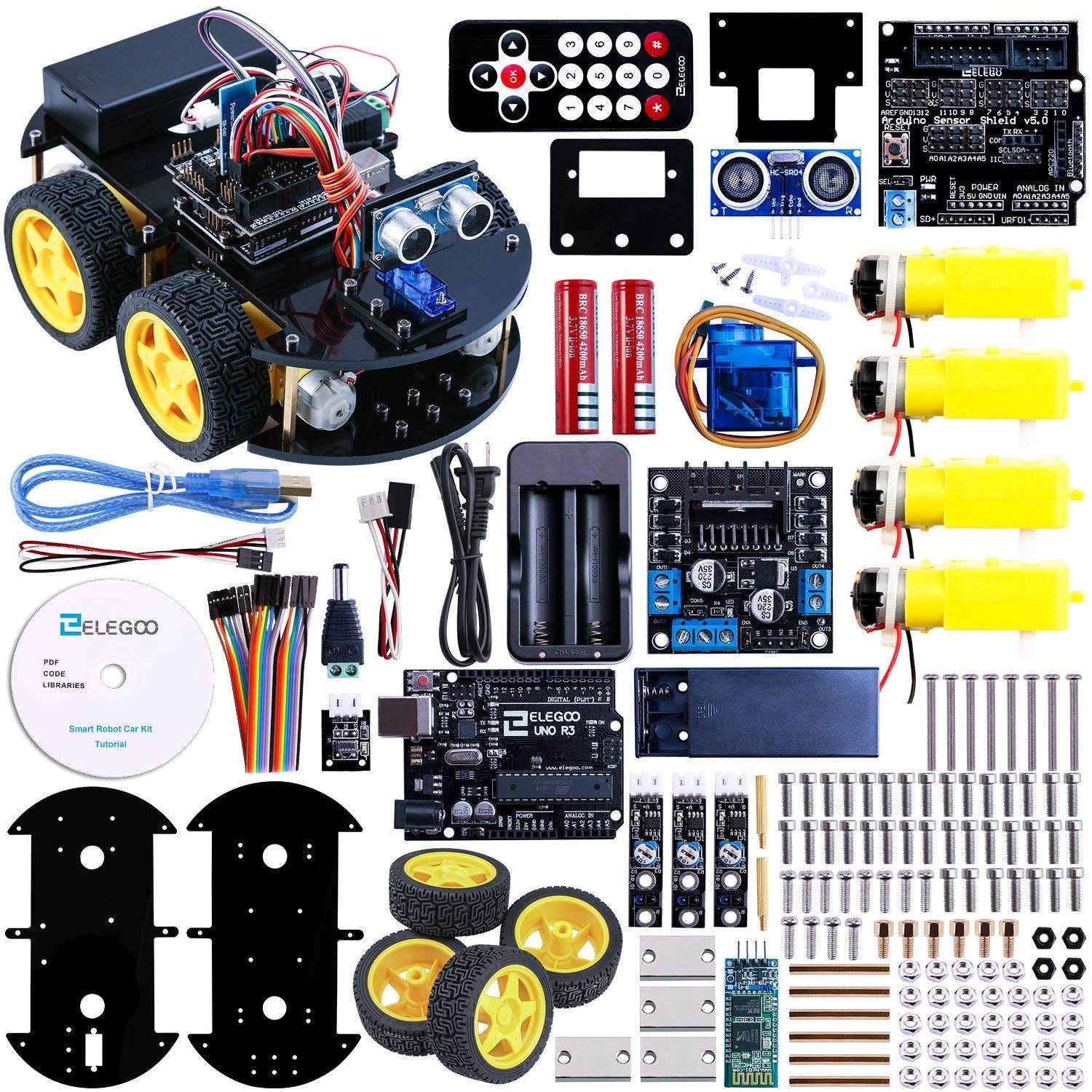 Elegoo UNO Project Smart Robot Car Kit, Intelligent and Smart Car Kit Arduio Car Project
