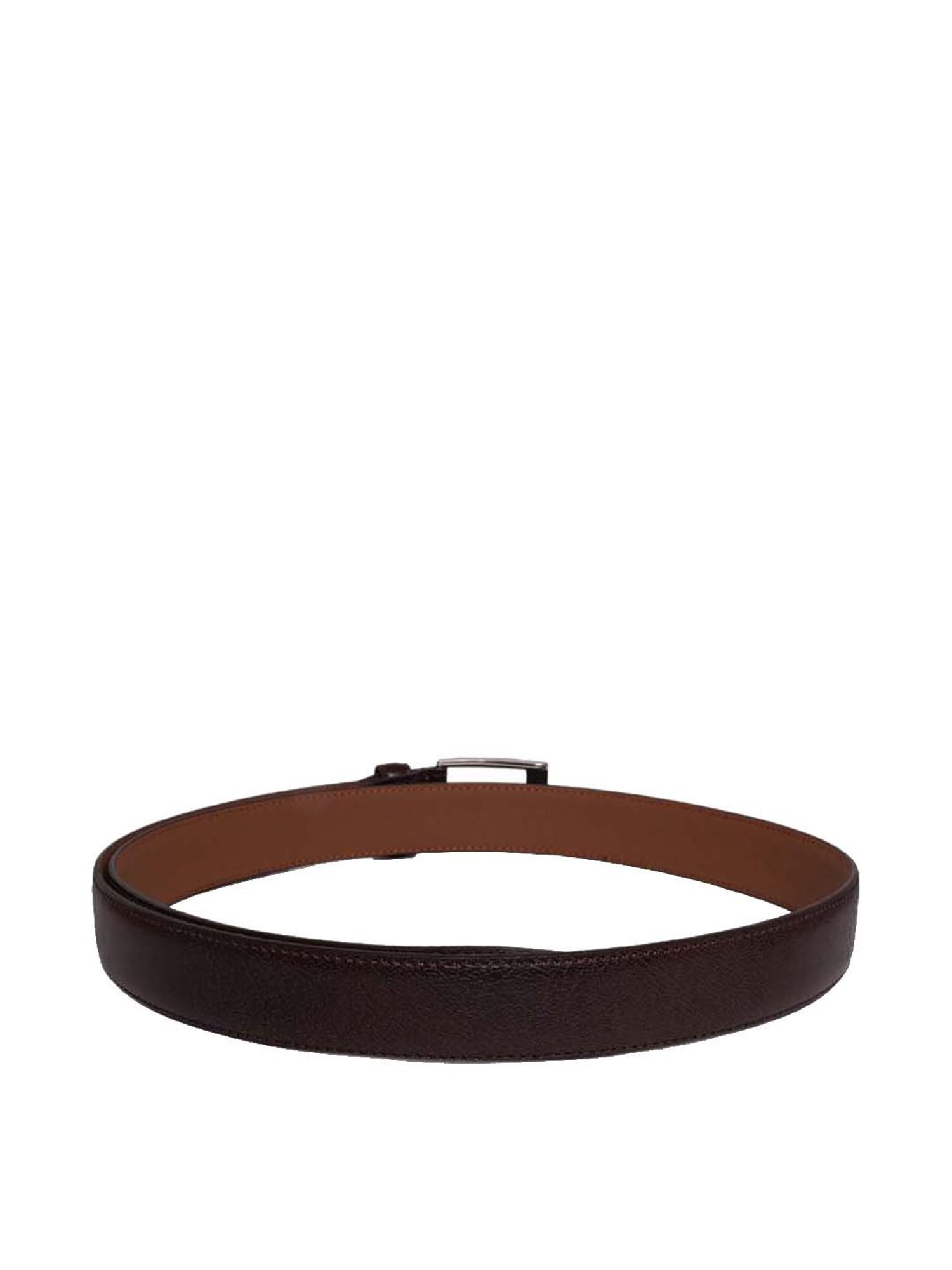 Kara Brown Solid Waist Belt for Men