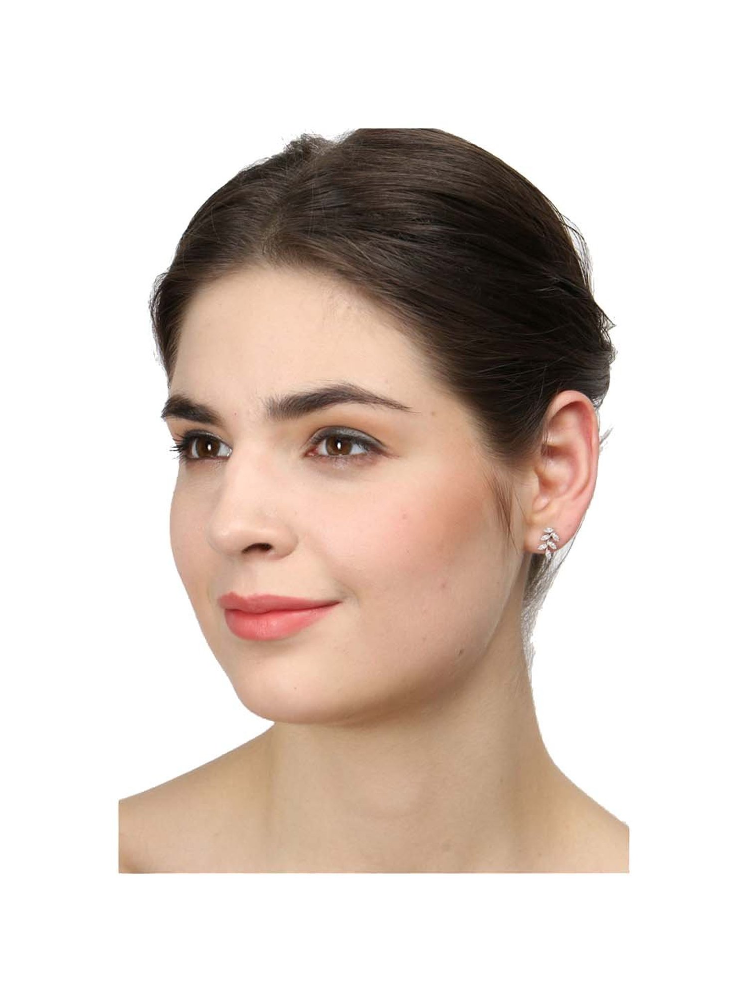 Clara Leaf 92.5 Sterling Silver Earrings