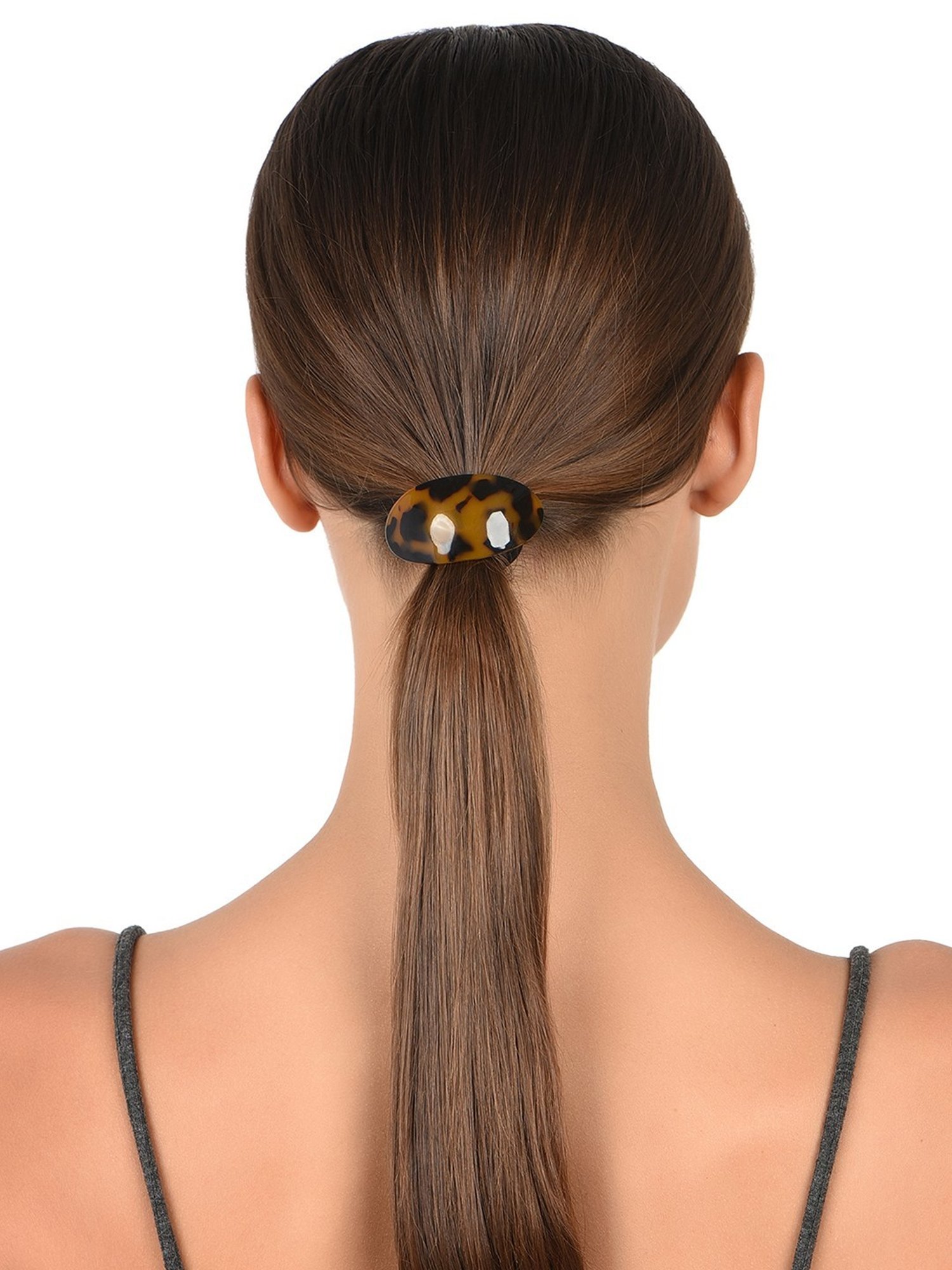 Lilly & Sparkle Set of 2 Tiger Print Acetate Hair Accessories