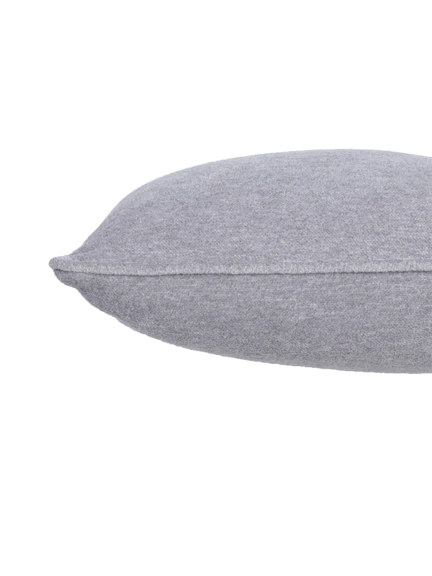 Maspar Colorart Charlotte Solid Grey 110 TC Cotton Blend Cushion Cover