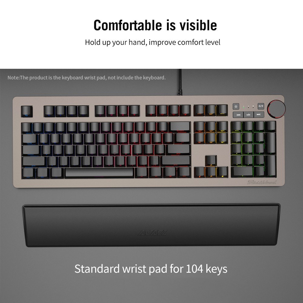Ajazz Mechanical Keyboard Wrist Pad Ergonomic Comfort Memory Foam Keyboard Wrist Rest Pad For Office Computer