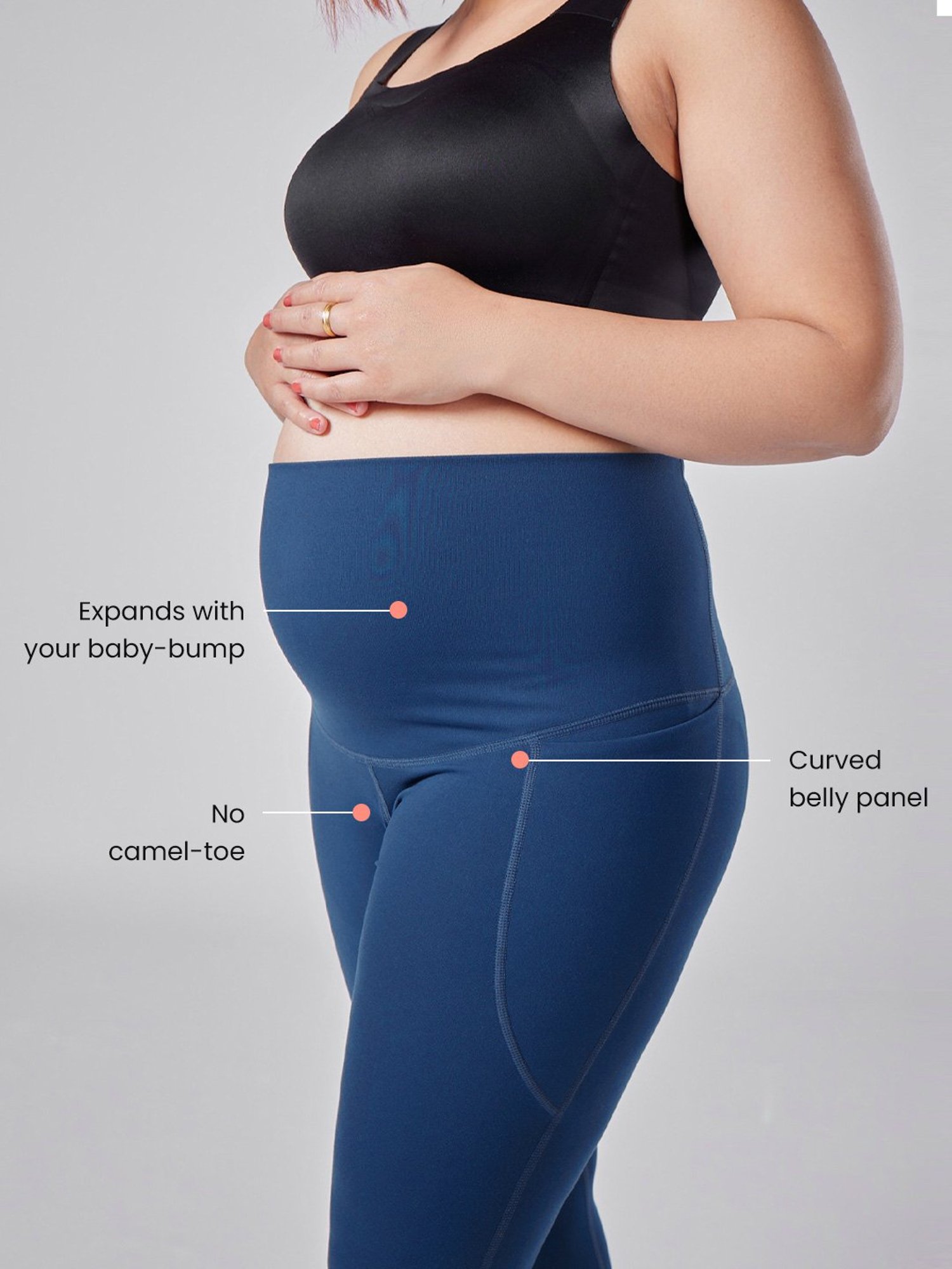 BlissClub Navy The Ultimate Mamamove Leggings