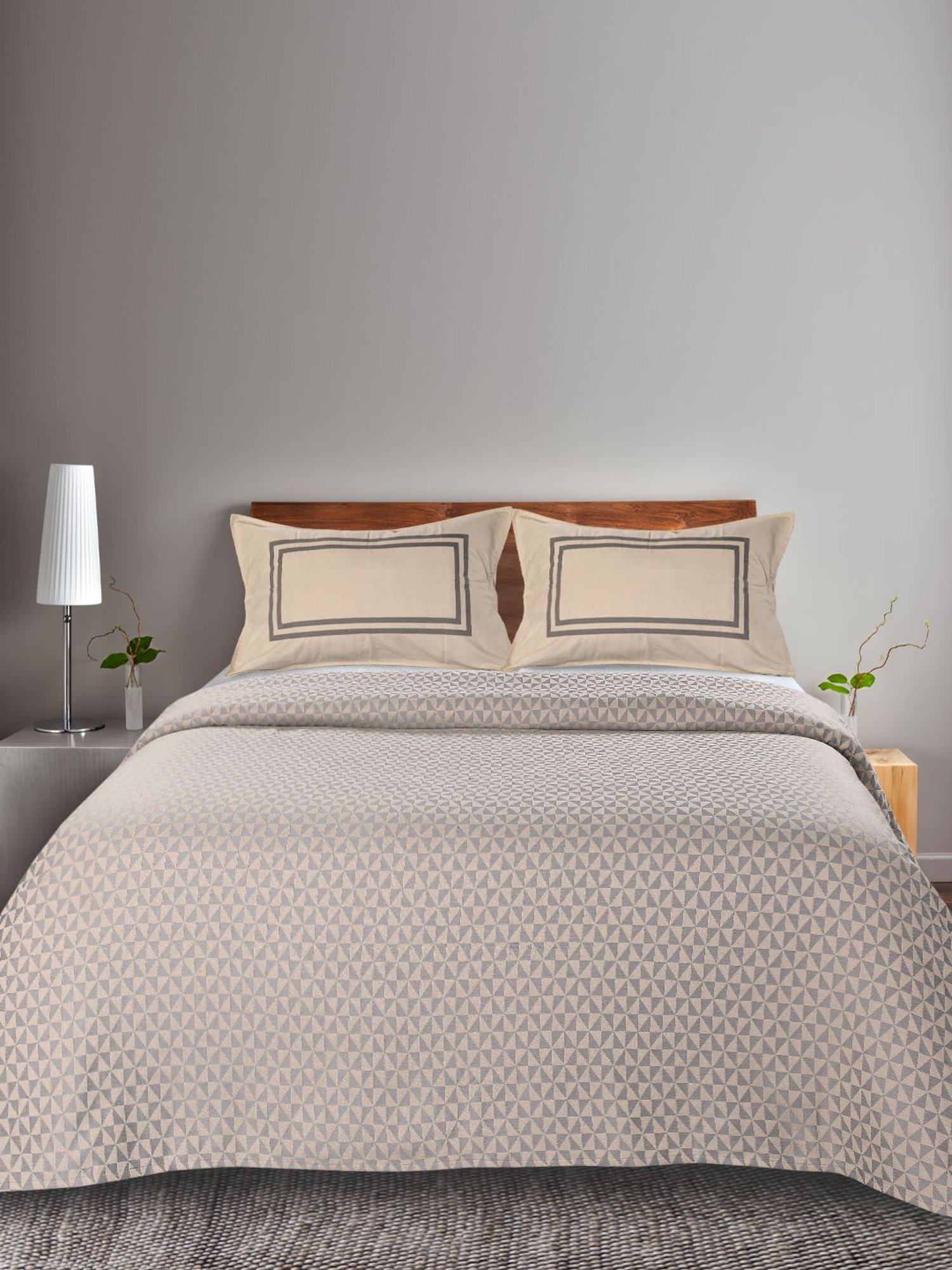 Maspar Purple 100% Cotton 200 TC Bed Sheet Set