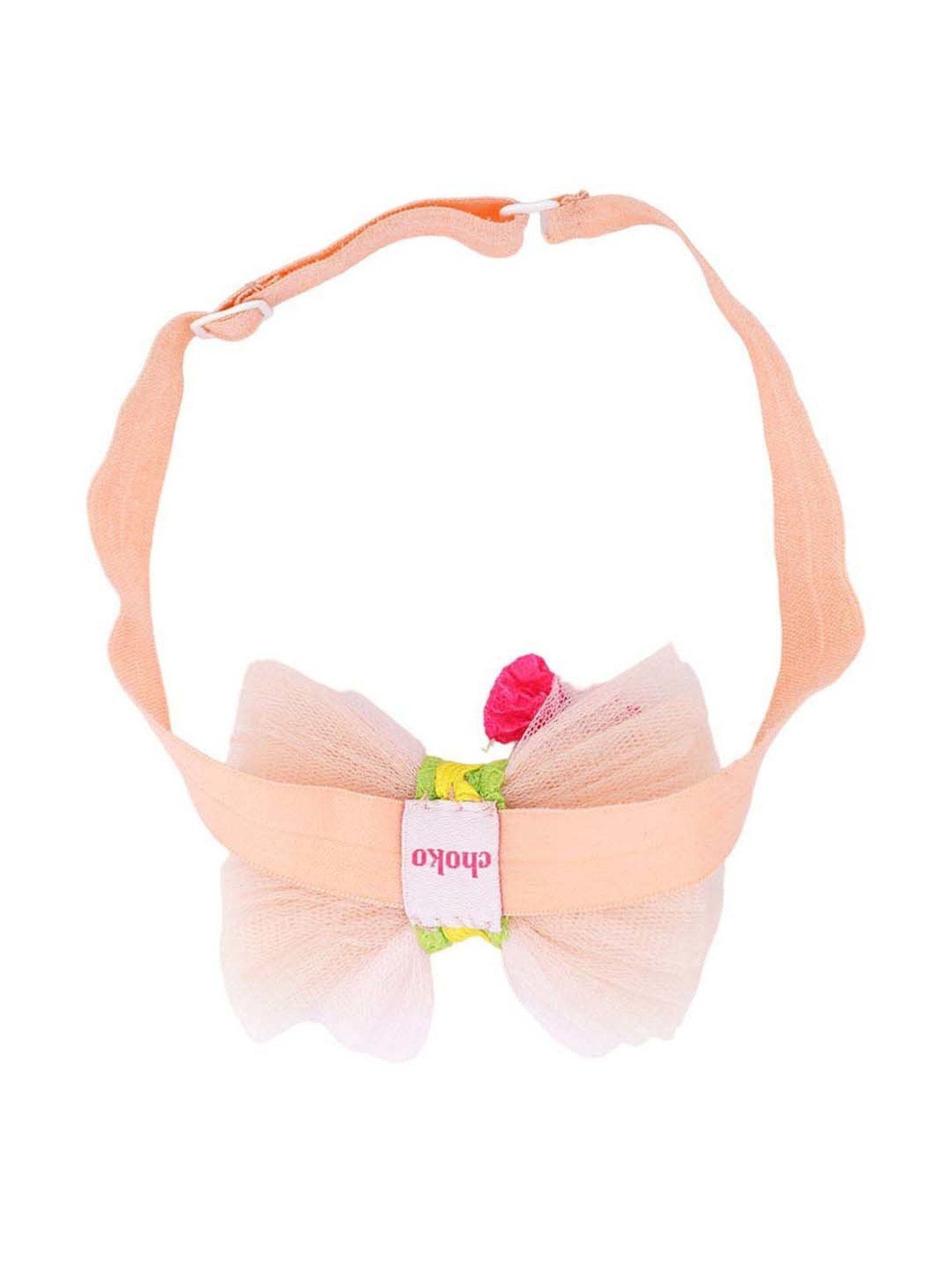 Choko Pink Embellished Hair Band for Kids
