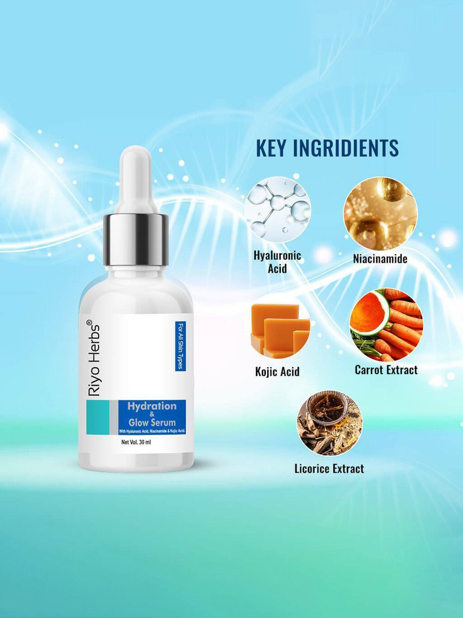 Riyo Herbs Hydration & Glow Serum - 30ml