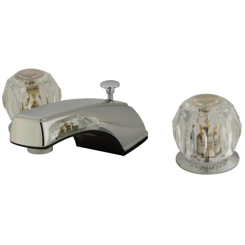 Two Handle 8 to 16 Widespread Lavatory Faucet with Retail Pop-up