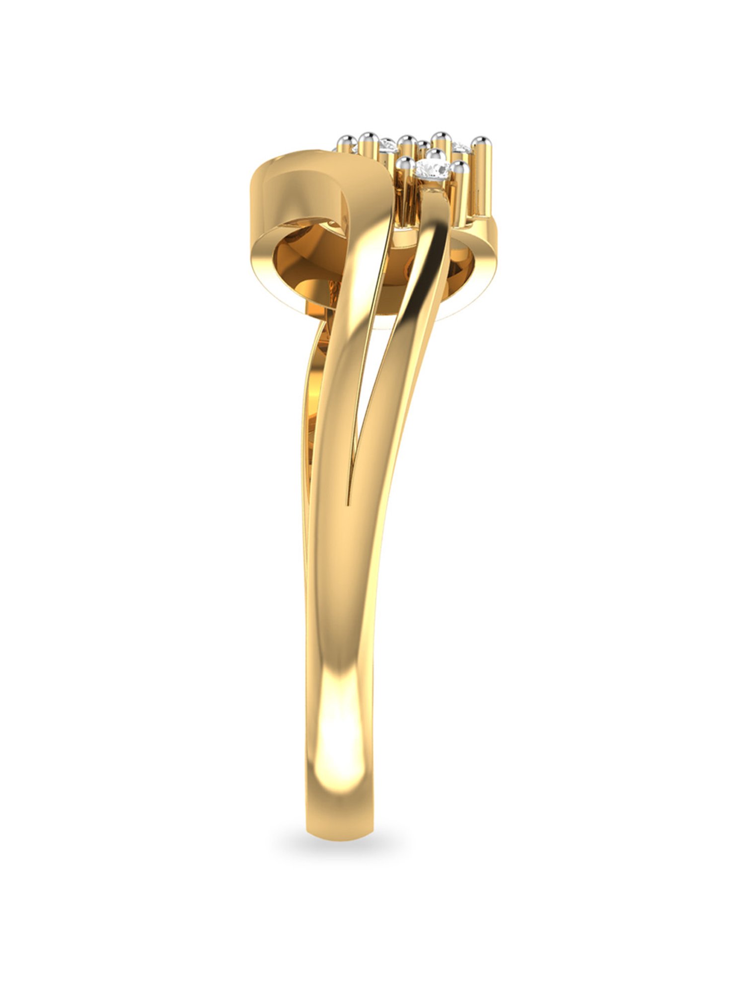 PC Jeweller Crystal 18k Gold Ring fo Women