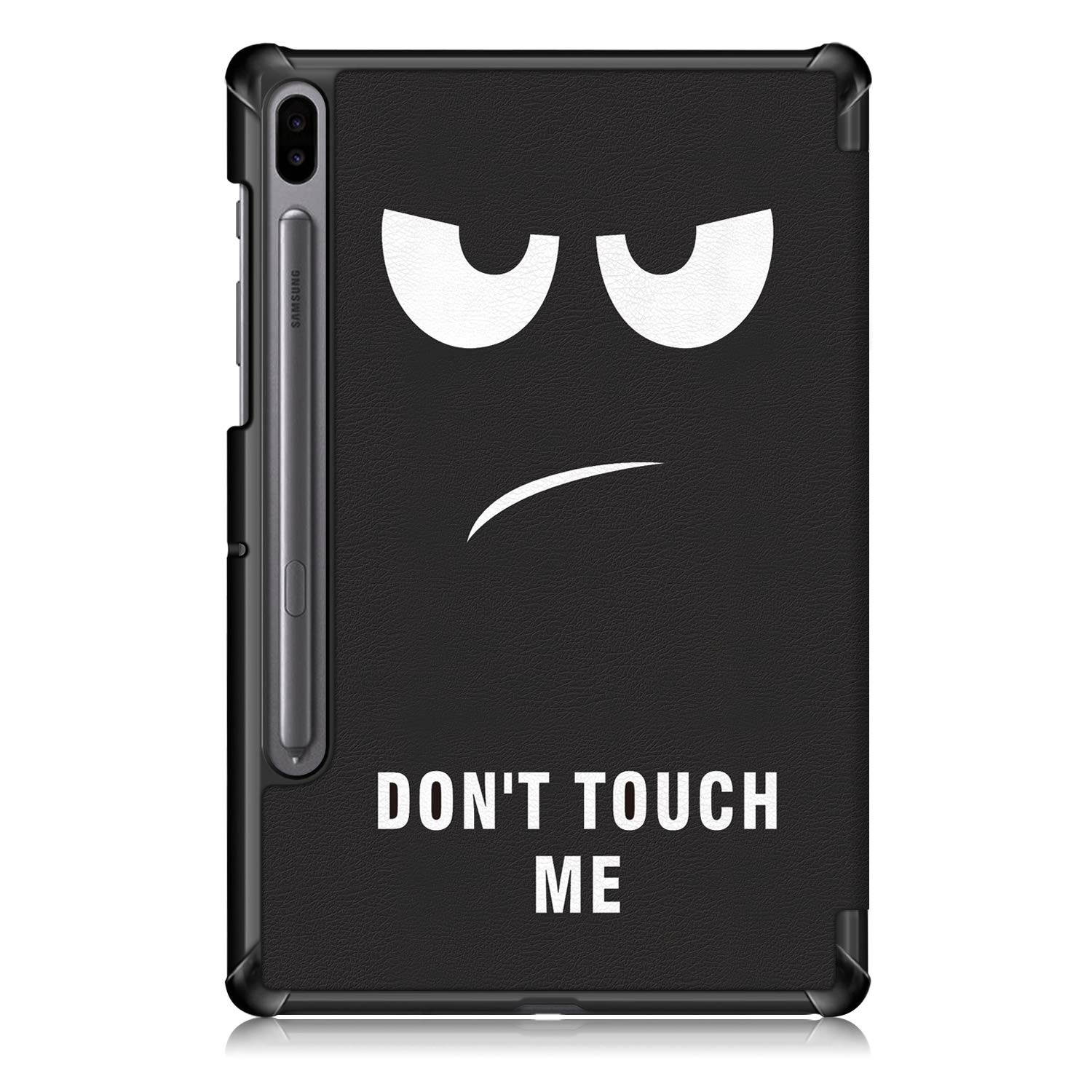 Gylint Galaxy Tab S6 Case, Smart Case Trifold Stand Slim Lightweight with Auto Sleep/Wake for Samsung Galaxy Tab S6 10.5 Inch Model SM-T860 / T865 / T867 2019 Release Tablet Don't Touch Me