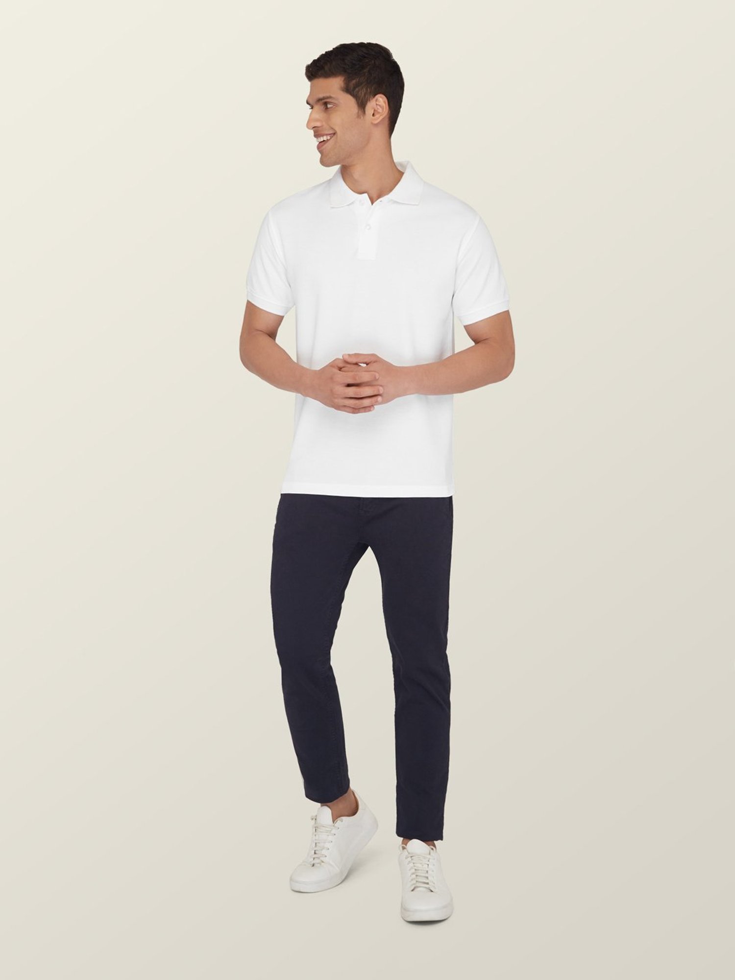 XYXX White Polo T-Shirt