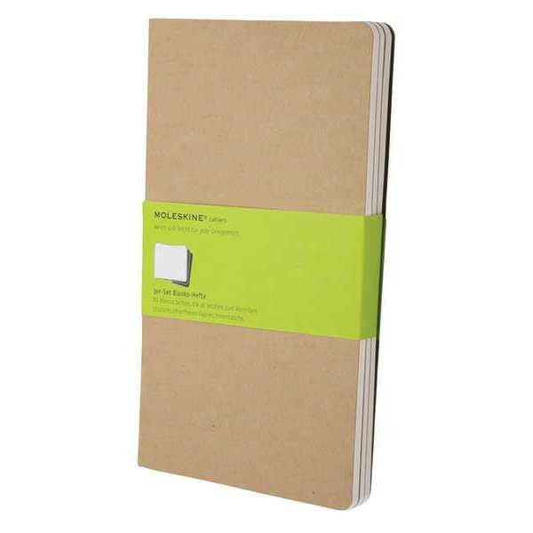 Cahier Journal, Plain, 8 1/4 x 5, Kraft Brown Cover, 80 Sheets HBGQP418