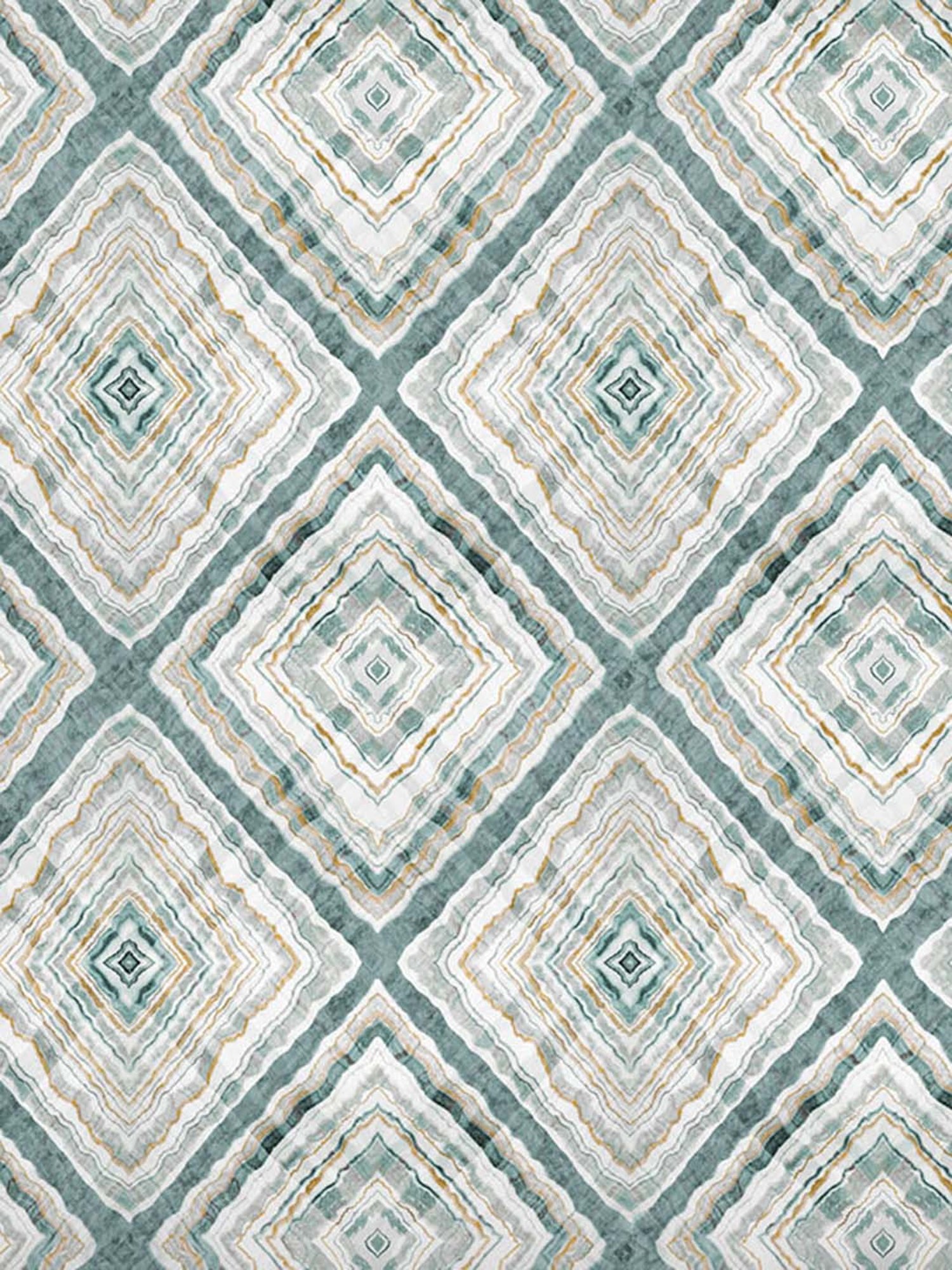 GM Green & Beige 100% Cotton 210 TC King Bedsheet Set