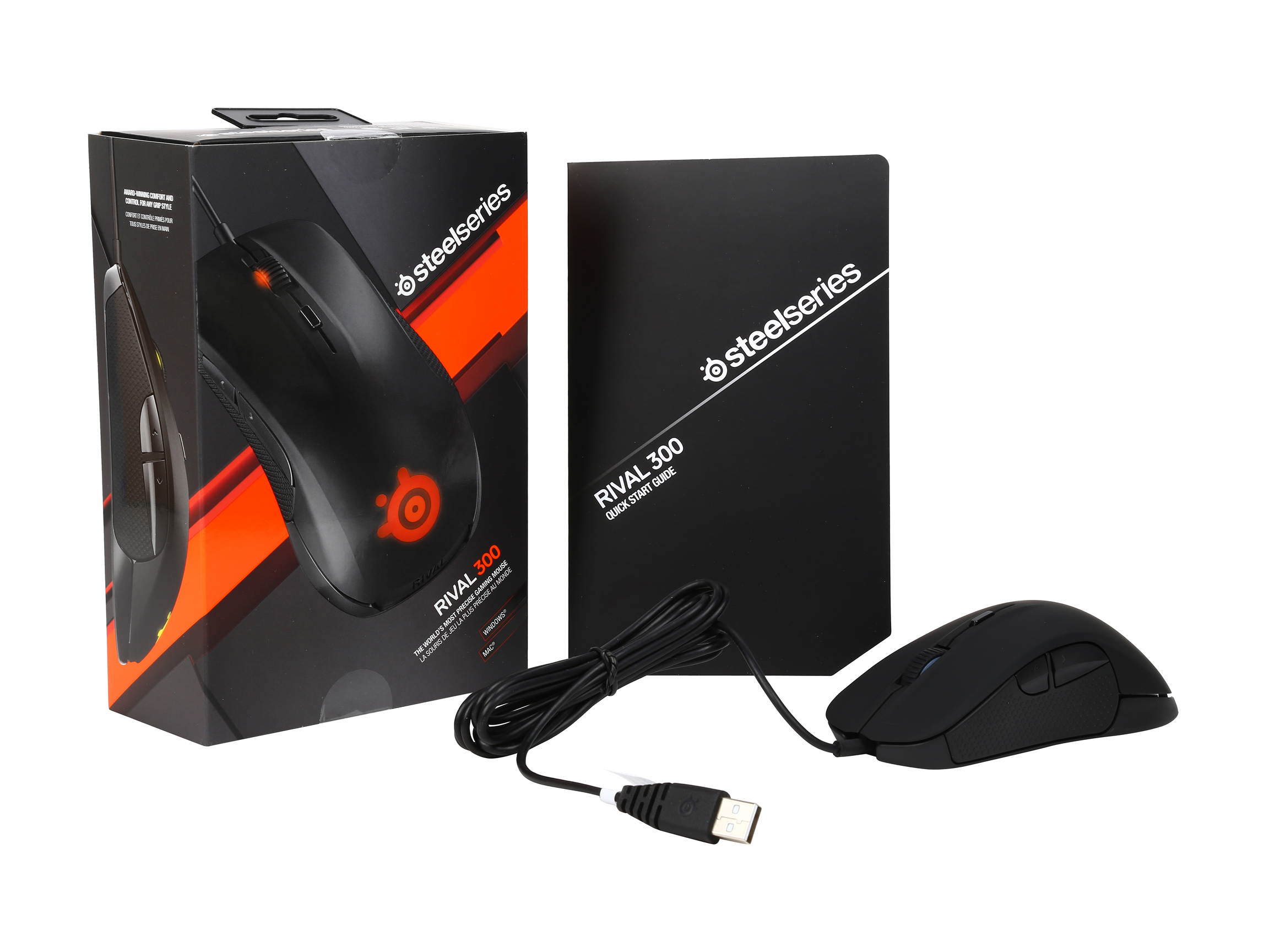 SteelSeries Rival 300 Gaming Mouse - Black