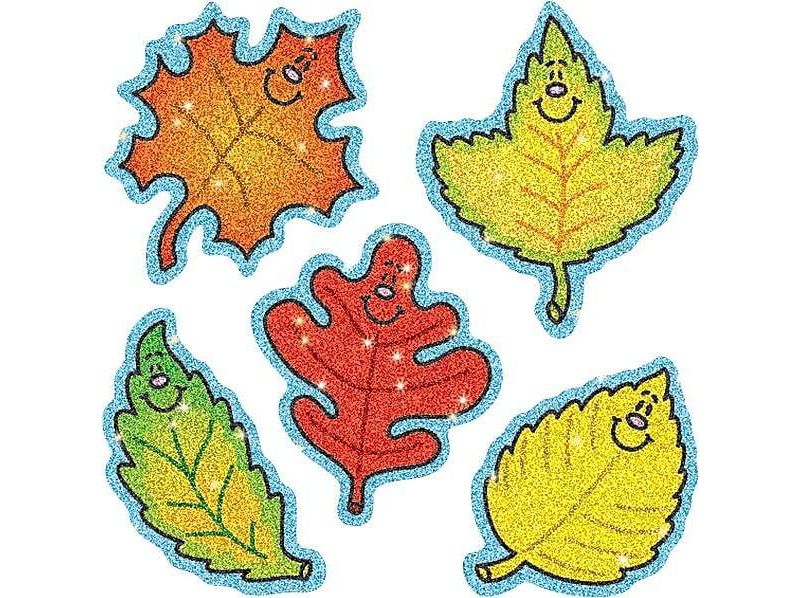 CARSON-DELLOSA Fall Leaves Dazzle Stickers 2906