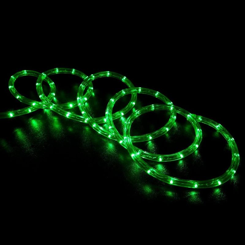 J. Hofert Co Commercial Grade Christmas Rope Light Set White Cord - Green